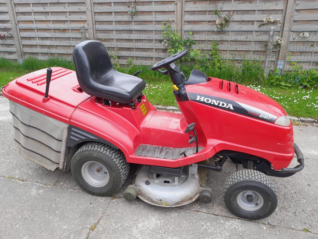 Tracteur tondeuse Honda 2417, Enlèvement