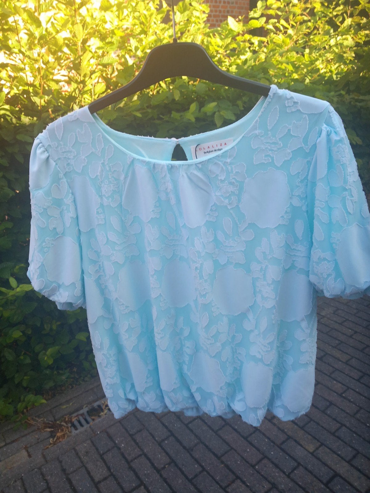 Pastel blauwe blouse maat L, Kleding | Dames, Pyjama's, Lolaliza, Ophalen, Nieuw, Maat 42/44 (L)