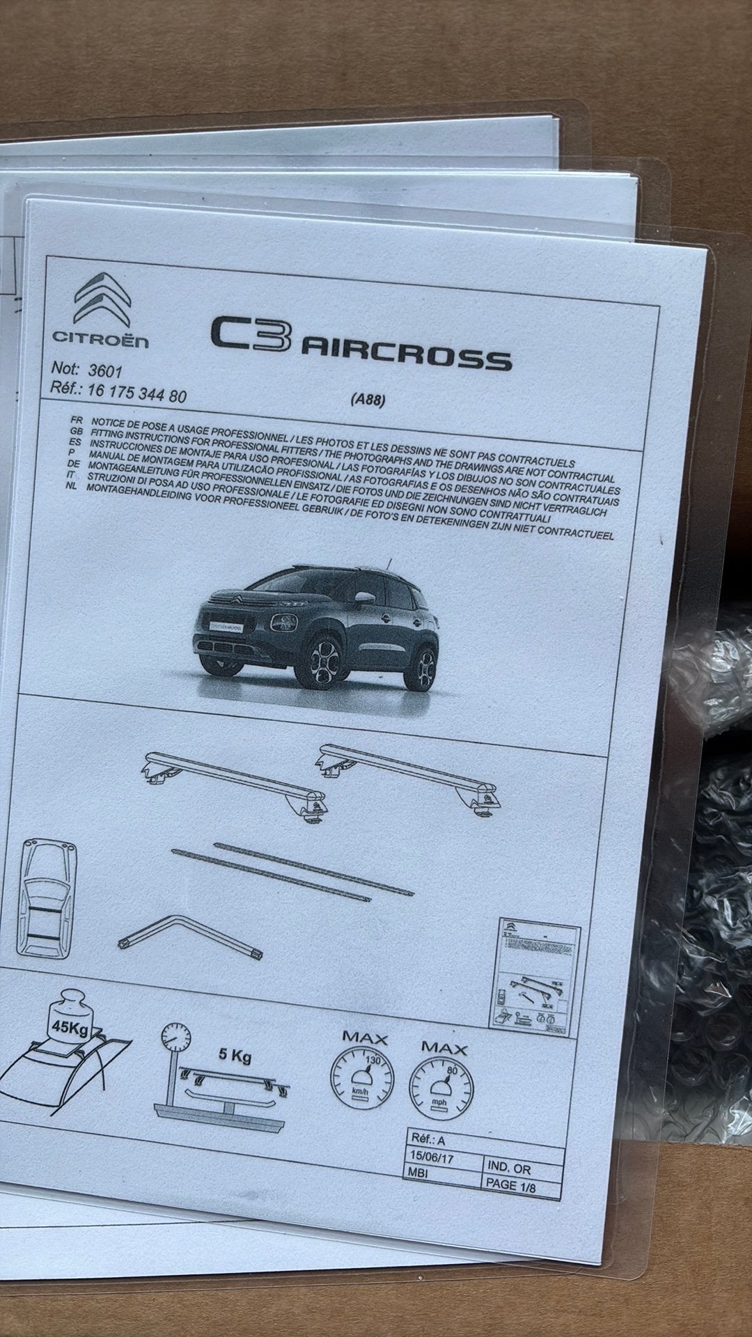 Bagagedrager c3 aircross, Ophalen, Gebruikt, Citroën