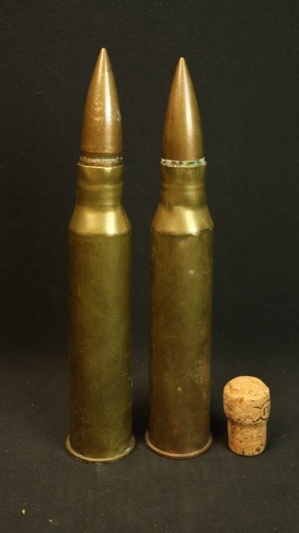 WO2 Franse 25mm Hotchkiss antitankpatroon LEEG, Ophalen of Verzenden