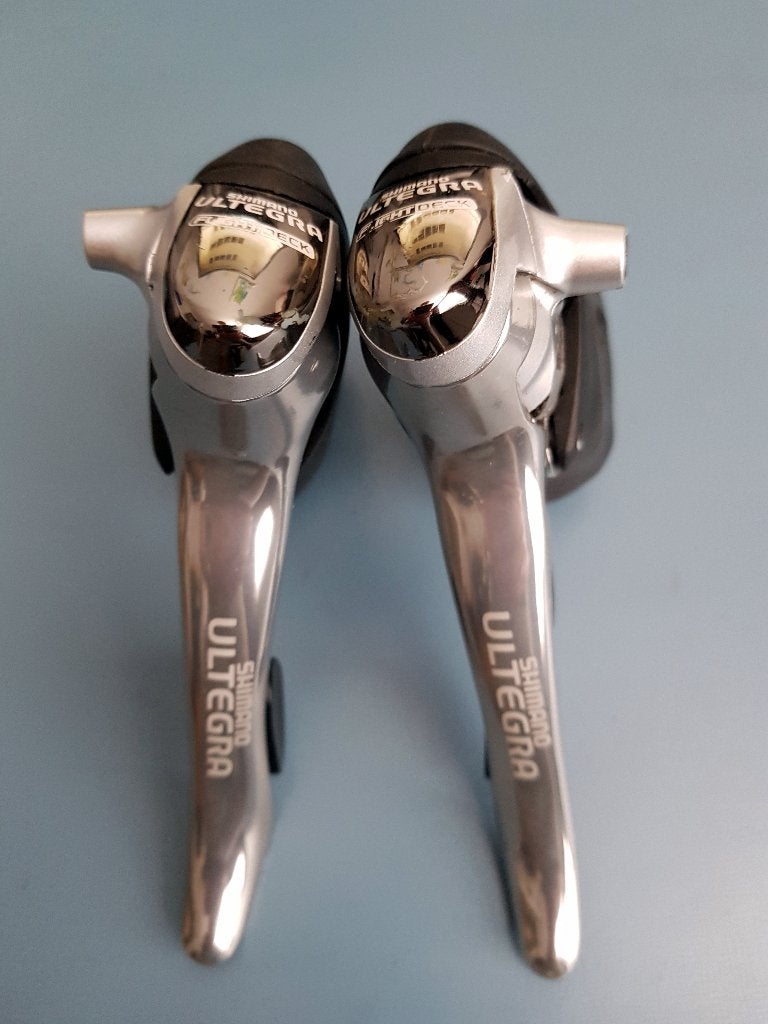 Shimano Ultegra ST-6510, 2/3 x 9 speed shifters, Fietsen en Brommers, Gebruikt, Overige typen, Shimano Ultegra, Ophalen of Verzenden