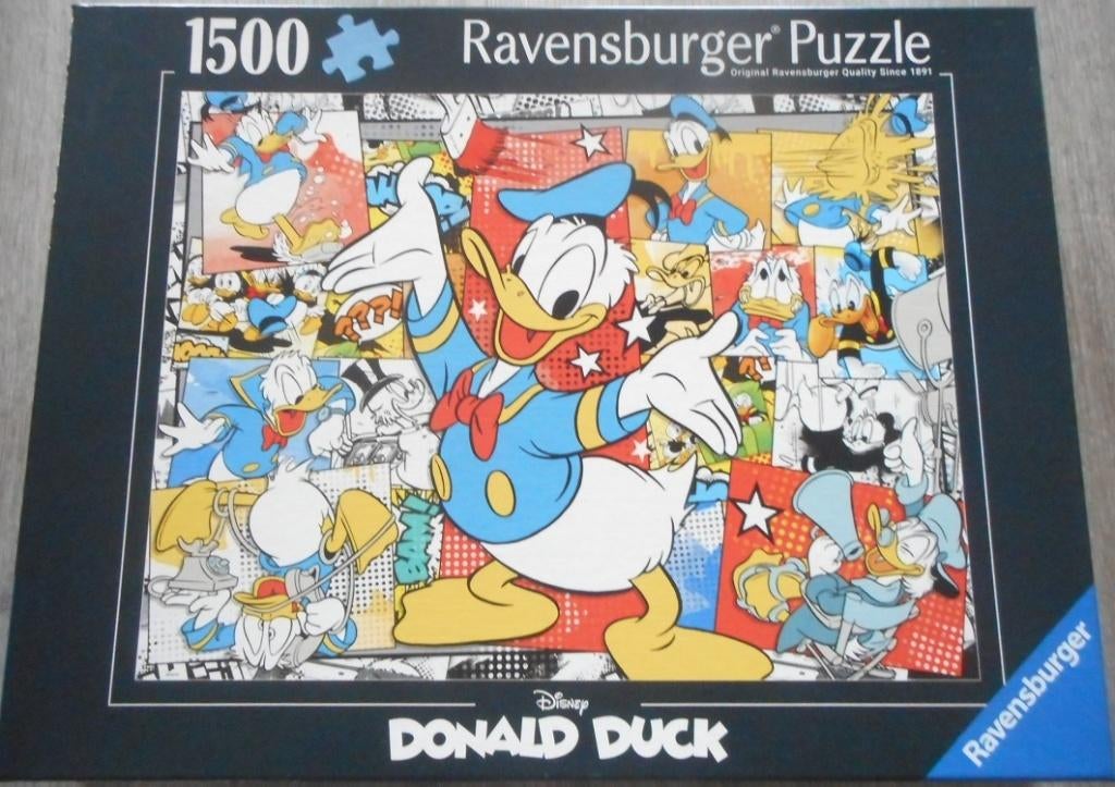 Ravensburger puzzel 1500 stukjes Disney Donald duck, Hobby en Vrije tijd, Ophalen of Verzenden, Nieuw