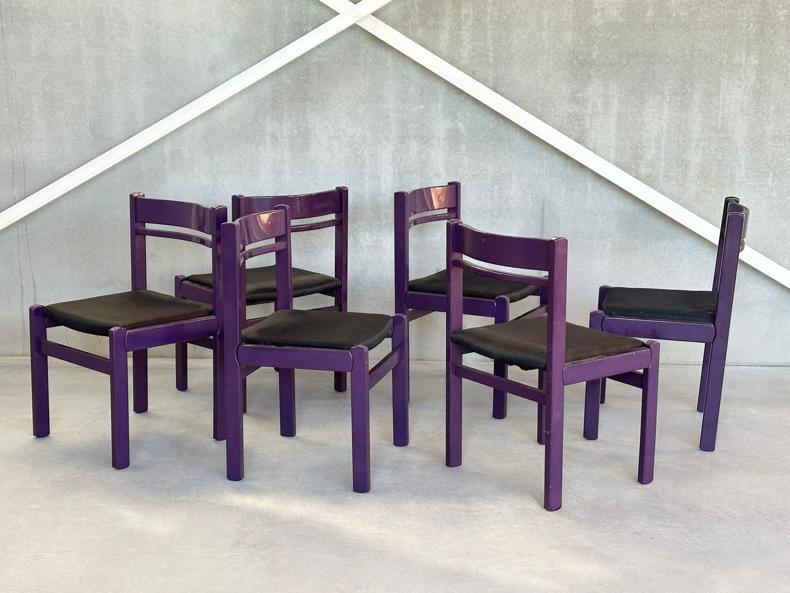 Vintage Funky Eetkamerstoelen (6), ca 1980’s, Enlèvement