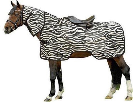 Vliegenuitrijdeken -Zebra- wit/zwart 125/150, Nieuw, Ophalen of Verzenden, Deken, Wit