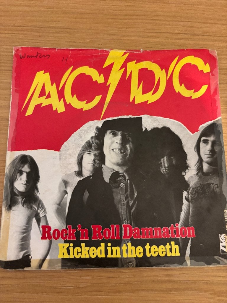 Single ACDC - Rock 'n Roll Damnation, LP, Enlèvement ou Envoi, 7 inch, Utilisé