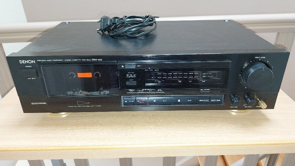 Cassettedek Denon DRM 500, Audio, Tv en Foto, Cassettedecks, Ophalen, Dubbel, Denon, Tiptoetsen