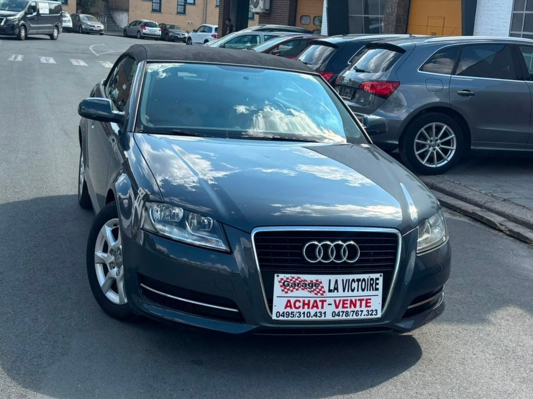 Audi A3 Cabriolet 1.6 TDI 2010 année 275000km 0032478767323, Autos, Cuir, Entreprise, Cabriolet, 2 portes