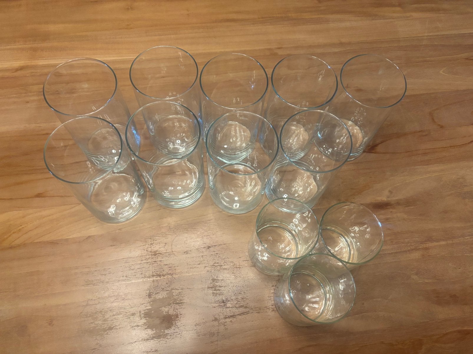 Glazen stolpen, Huis en Inrichting, Glas, Ophalen, Zo goed als nieuw