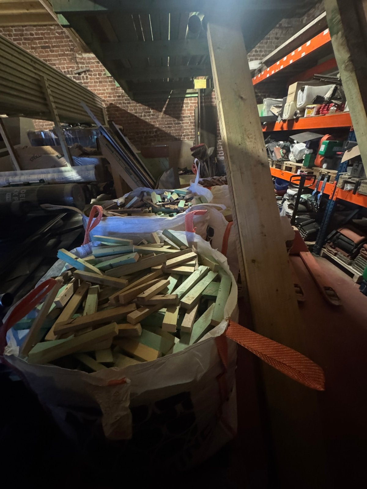 4 big bag de bois couper a 40cm, Enlèvement