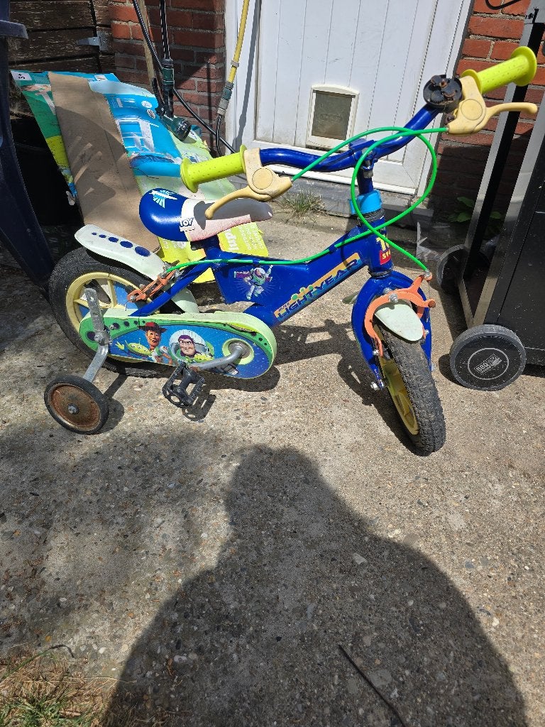 Kinderfiets 12 inch, Fietsen en Brommers, Fietsen | Kinderfietsjes, Ophalen, Gebruikt, Minder dan 16 inch, Zijwieltjes