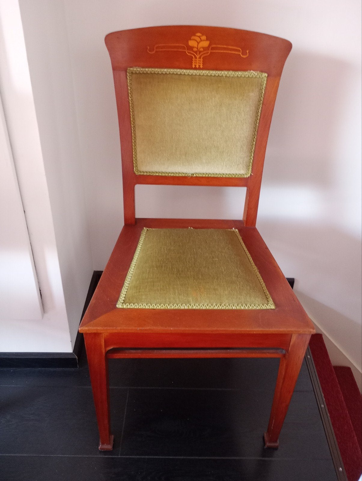 Vintage stoelen, Ophalen, Gebruikt, Hout, Vier