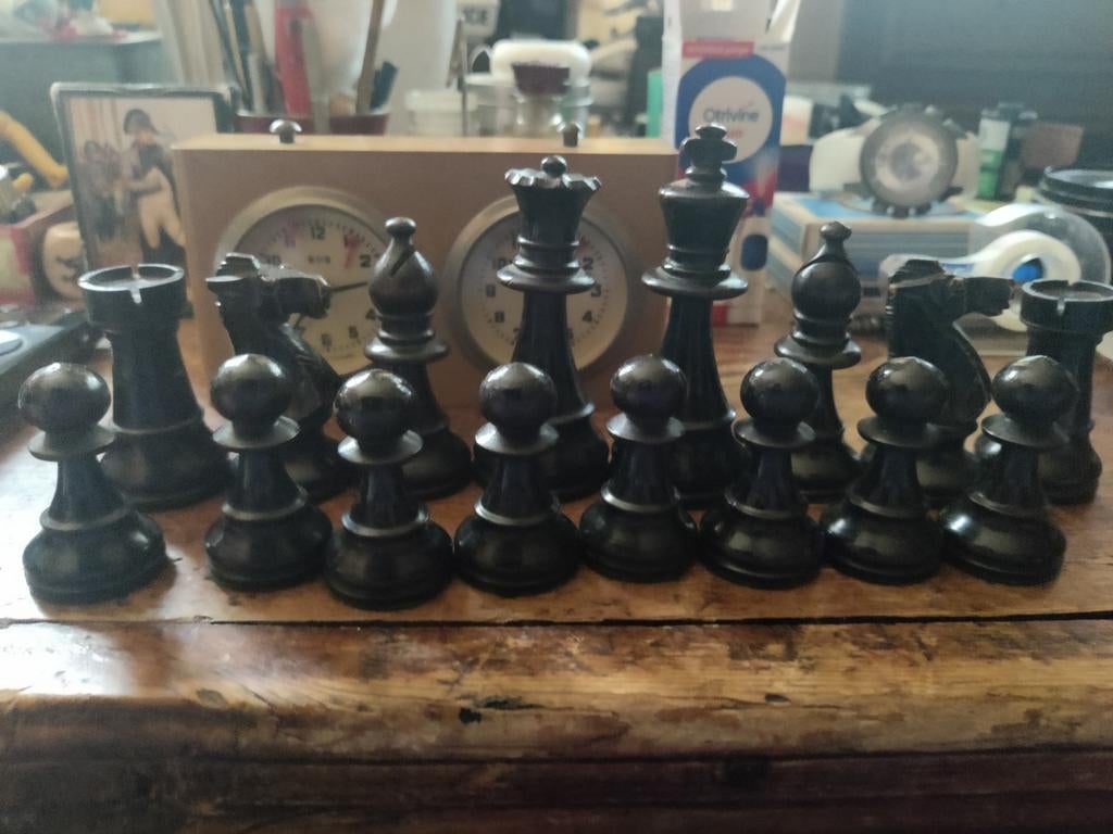Pièces d'échecs Stenton, XIXe siècle., Hobby & Loisirs créatifs, Enlèvement ou Envoi