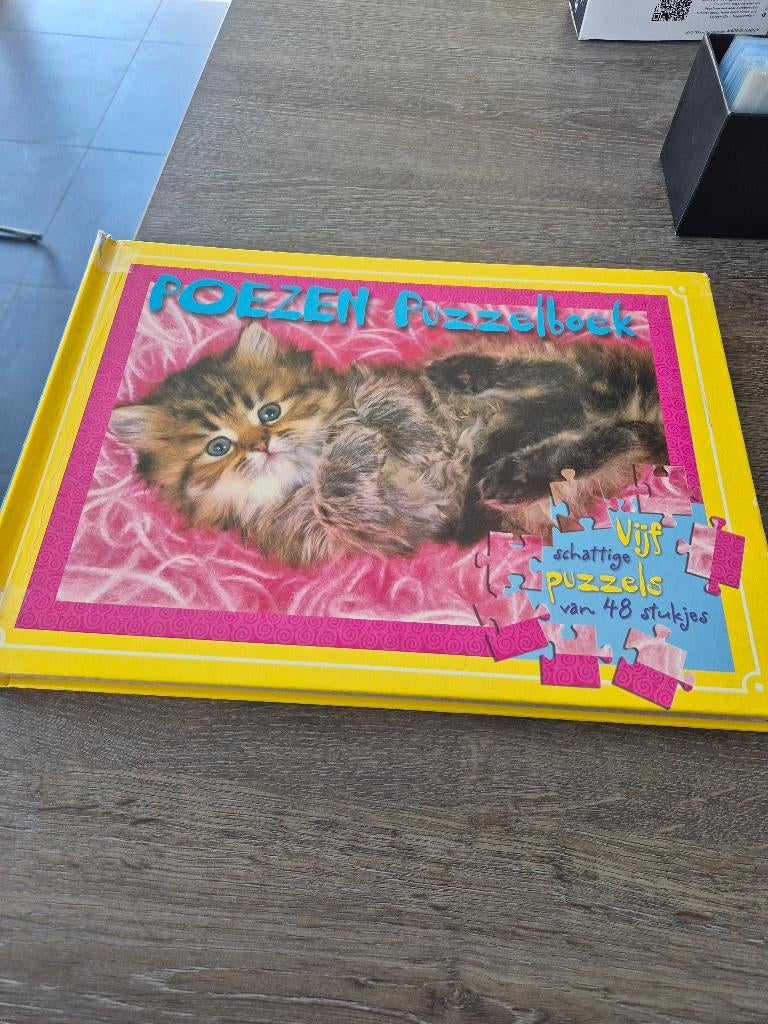 Livre de puzzle pour chats, 5 puzzles de 48 pièces, Enlèvement, 10 à 50 pièces, Utilisé, 4 à 6 ans