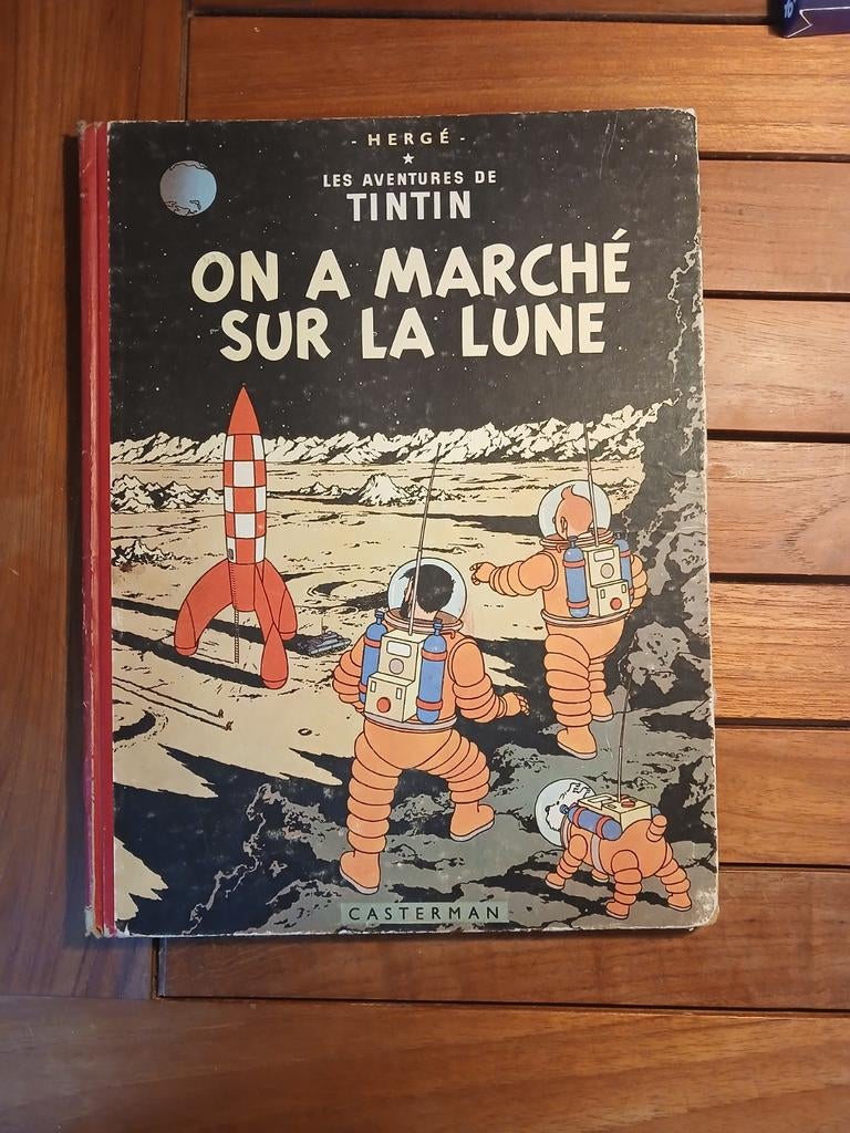 BD Tintin On a marché sur la lune E.O de 1954, Enlèvement ou Envoi, Une BD, Utilisé, HERGE