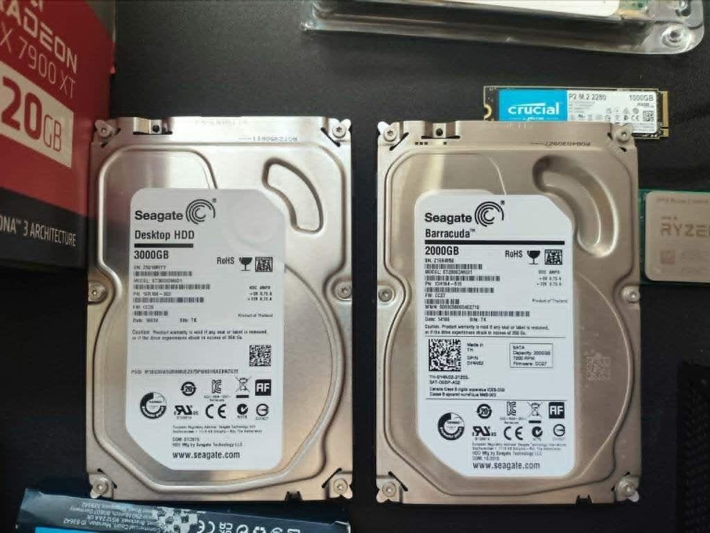 Seagate Barracuda 2-3TB ST2000 - ST3000, Computers en Software, Harde schijven, Gebruikt, Desktop, Intern, HDD, SATA, Ophalen of Verzenden