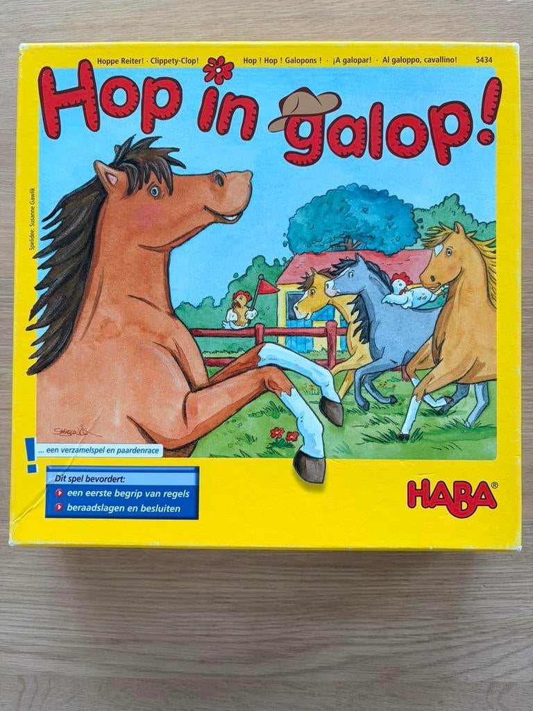HABA bordspel Hop in galop 3-12jaar, Hobby en Vrije tijd, Ophalen, Zo goed als nieuw