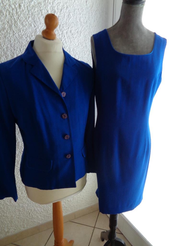 Ensemble veste robe bleu roi .Taille 40, Vêtements | Femmes, Taille 38/40 (M), Comme neuf, ANNY WHERE, Bleu