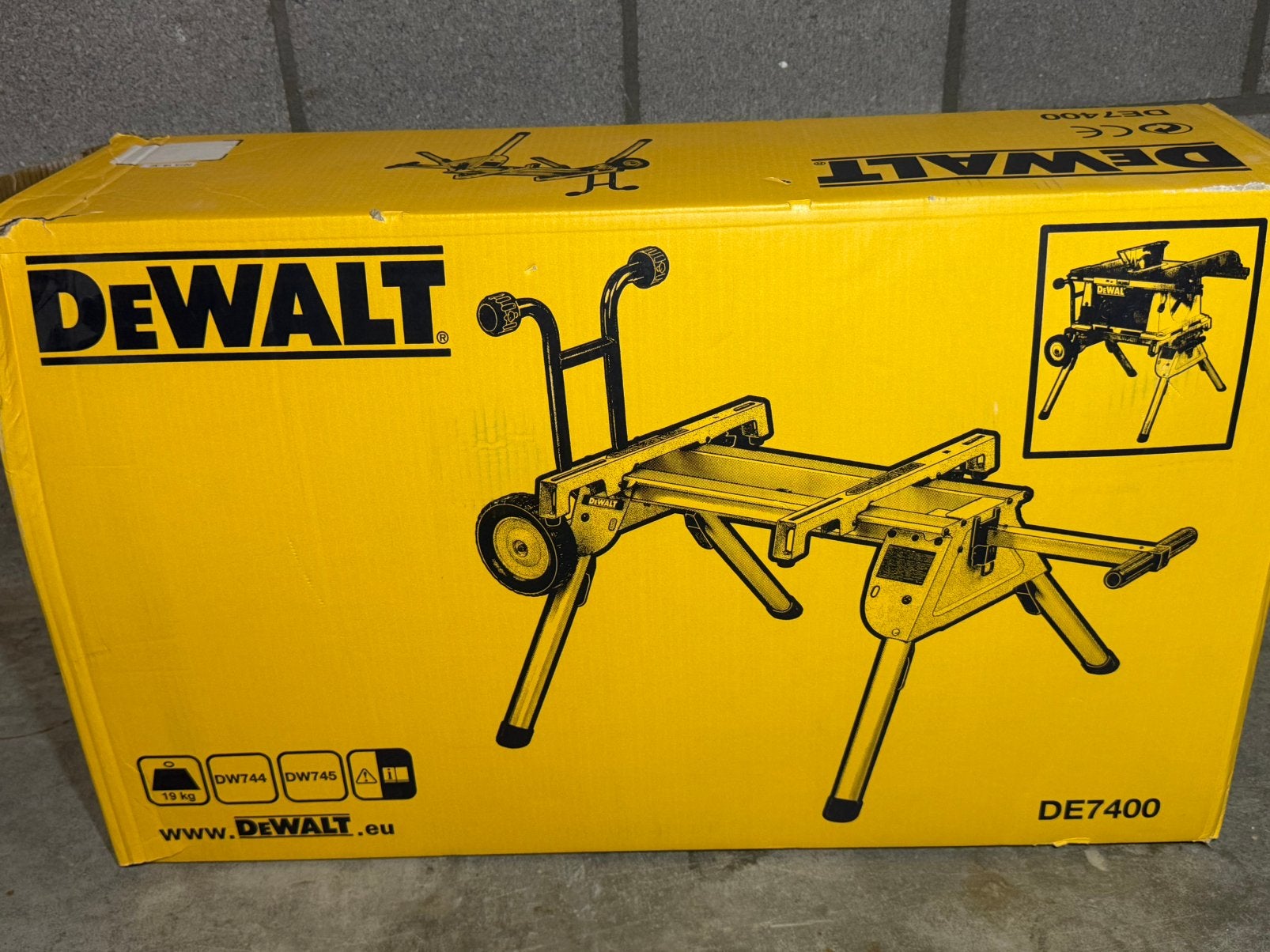 Dewalt DE7400 onderstel, Doe-het-zelf en Bouw, Ophalen, Zo goed als nieuw