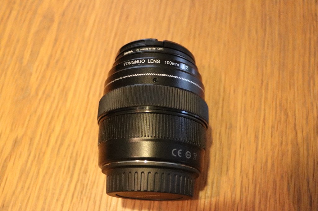 YONGNUO Digital YN100mm F2N, Autofocus, Comme neuf, Enlèvement, Objectif grand angle