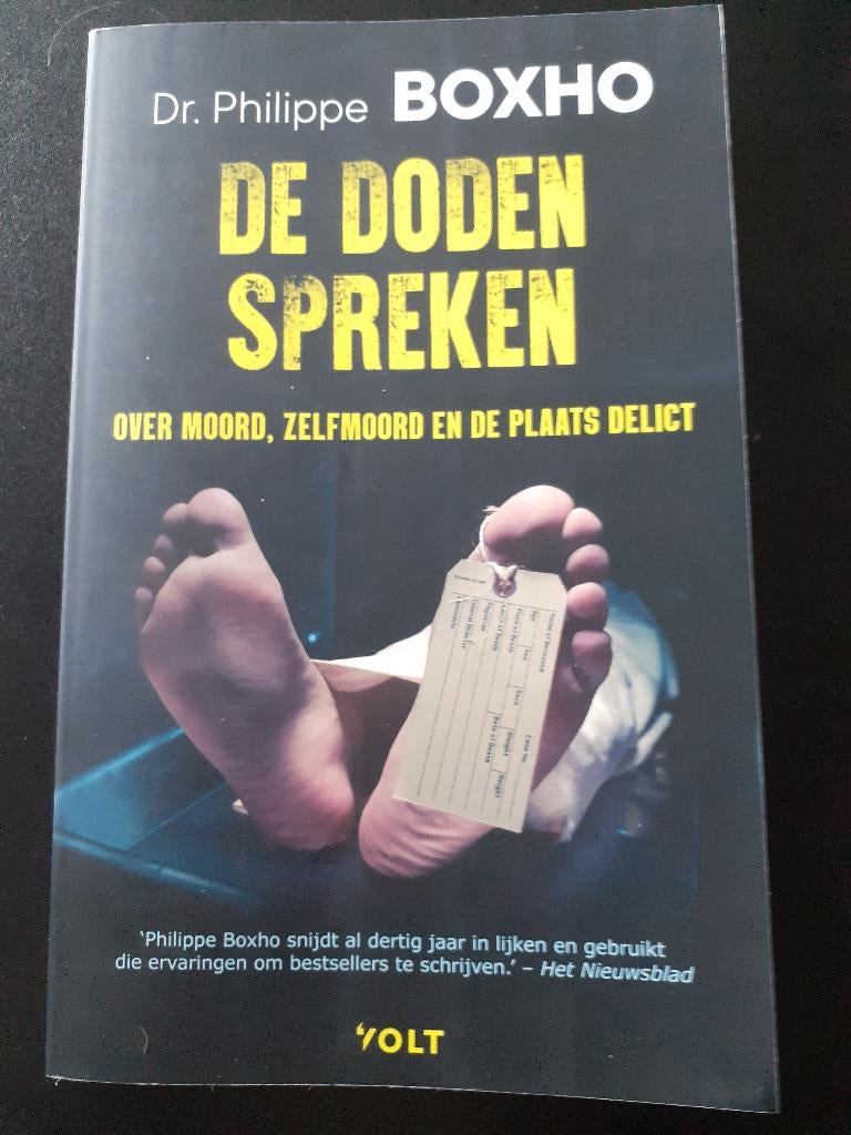 Philippe Boxho : de doden spreken, Ophalen of Verzenden, Zo goed als nieuw