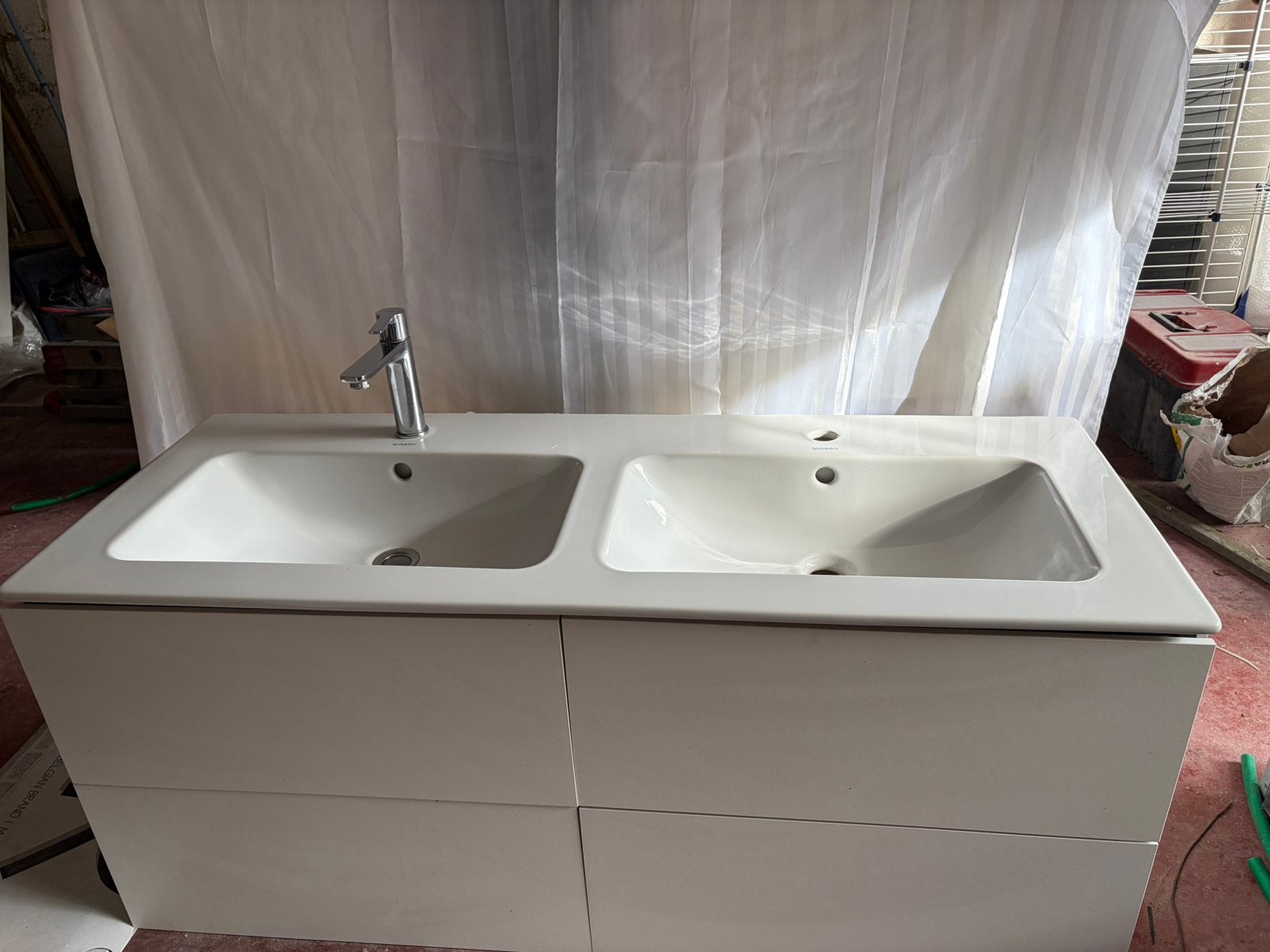 Meuble salle de bain double vasque DOIT PARTIR VITE, Maison & Meubles, Enlèvement, Comme neuf