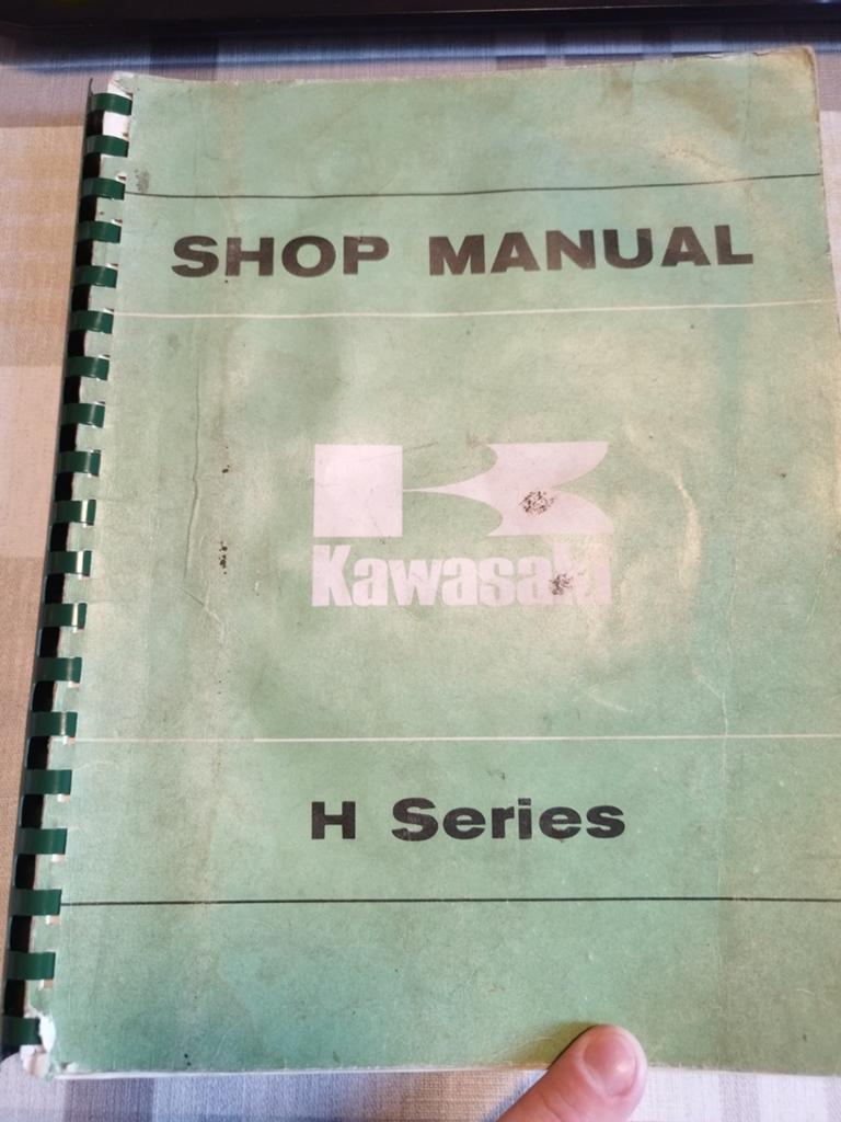Kawasaki H series Shop Manual, Motoren, Ophalen