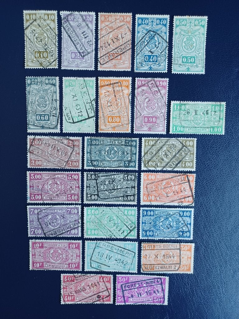 Postzegels Belgie, Postzegels en Munten, Ophalen of Verzenden, Gestempeld, Treinen, Gestempeld