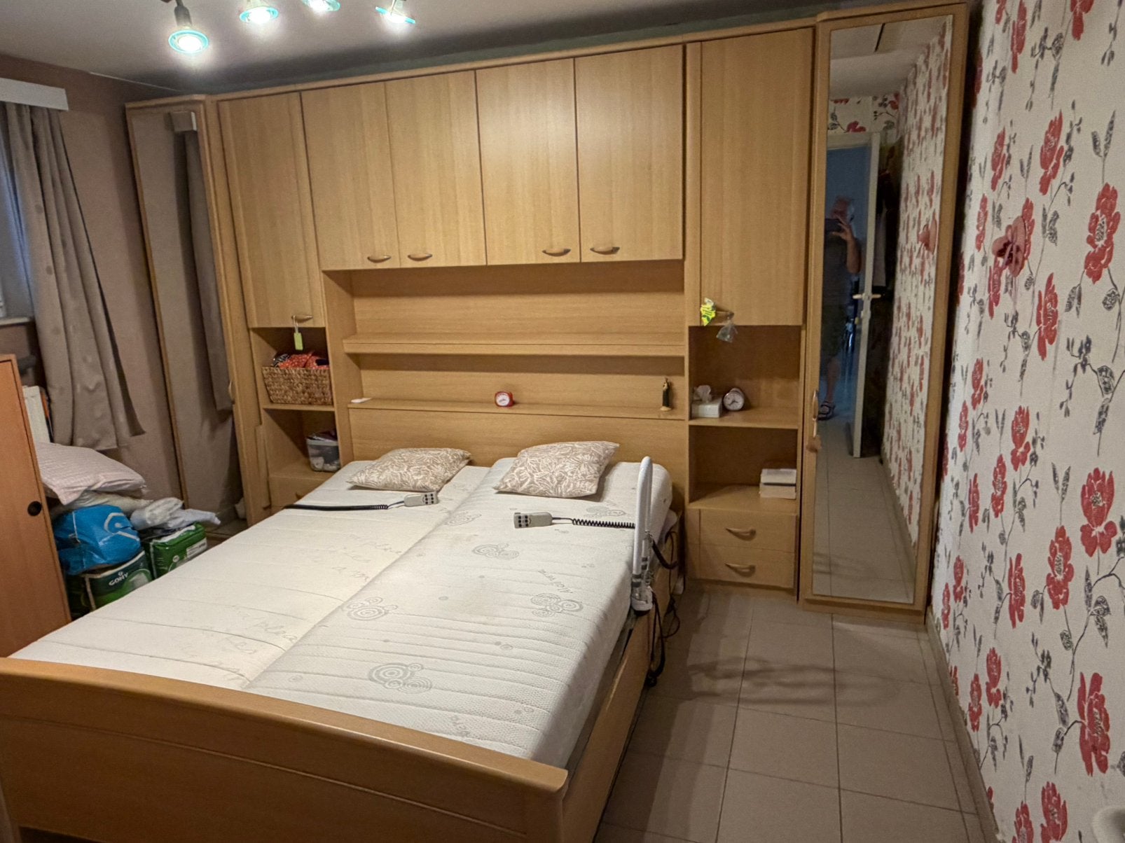 Slaapkamer , electrisch bed , dubbelbed, Maison & Meubles, Chambre à coucher | Chambres à coucher complètes, Enlèvement, Comme neuf