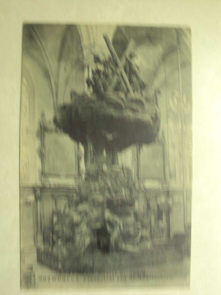 55585 - ANTWERPEN - PREEKSTOEL VAN ST-ANDRIESKERK - 2 FOTO'S, Verzenden, Antwerpen