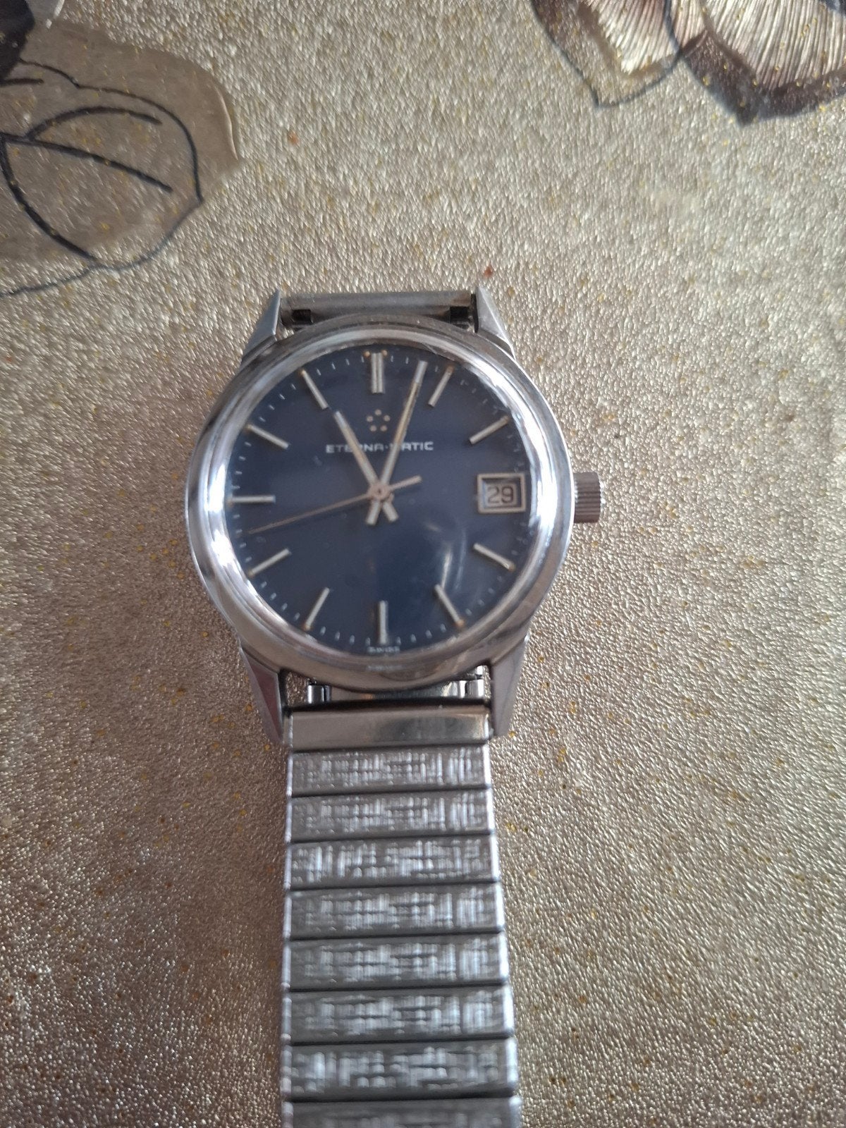 montre homme, Handtassen en Accessoires, Ophalen of Verzenden, Staal, Polshorloge