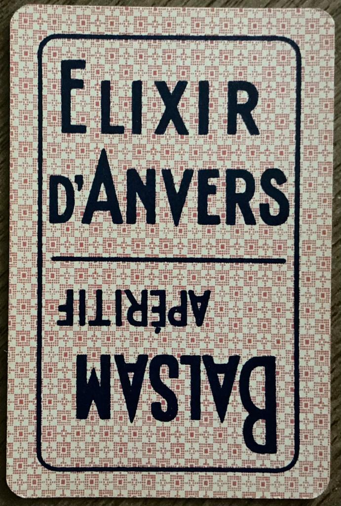 Speelkaart ELIXIR D’ANVERS/BALSAM APÉRITIF, Verzamelen, Speelkaarten, Jokers en Kwartetten, Ophalen of Verzenden, Zo goed als nieuw