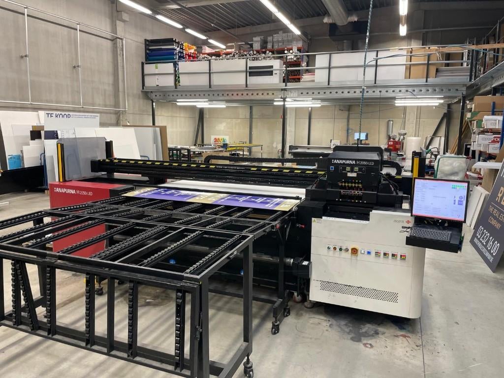 Agfa Anapurna hybride Vlakbedprinter, Ophalen