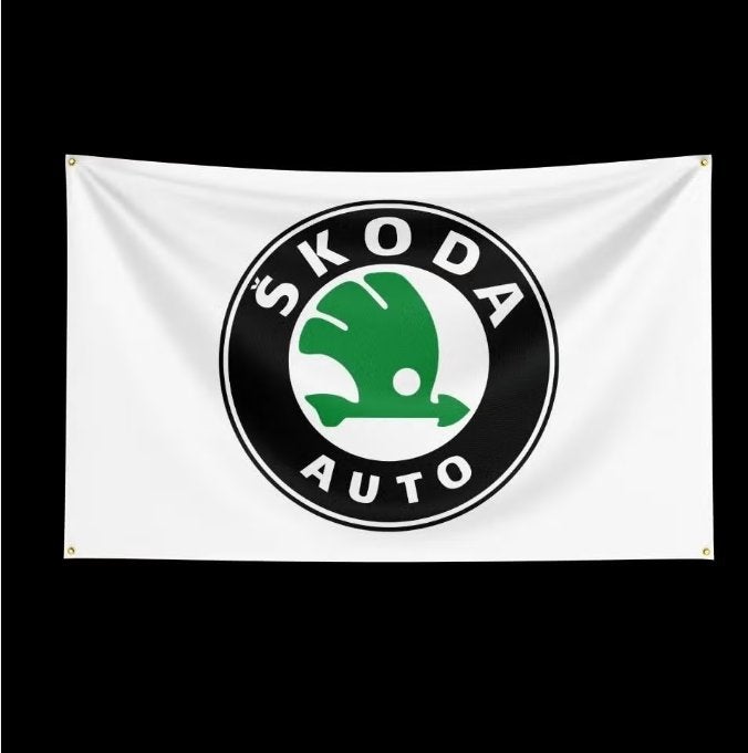 Grote vlaggen Skoda (150x90cm), Diversen, Vlaggen en Wimpels, Ophalen of Verzenden, Nieuw