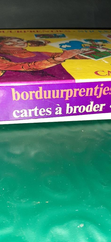 Vintage borduurprentjes papita, Ophalen, Gebruikt