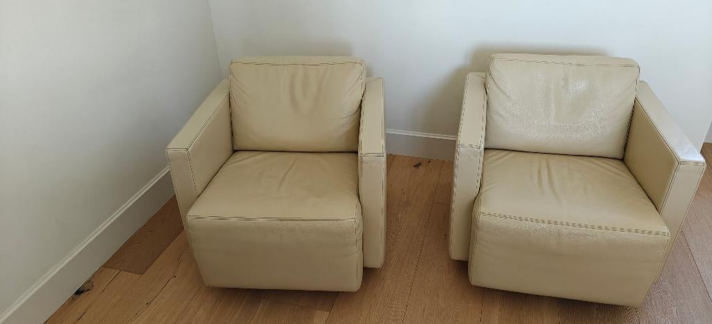 Zetel, Huis en Inrichting, Ophalen, Zo goed als nieuw, Leer
