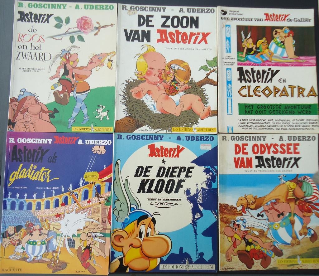 23 strips- Asterix, Livres, BD, Utilisé, Plusieurs BD, Enlèvement ou Envoi