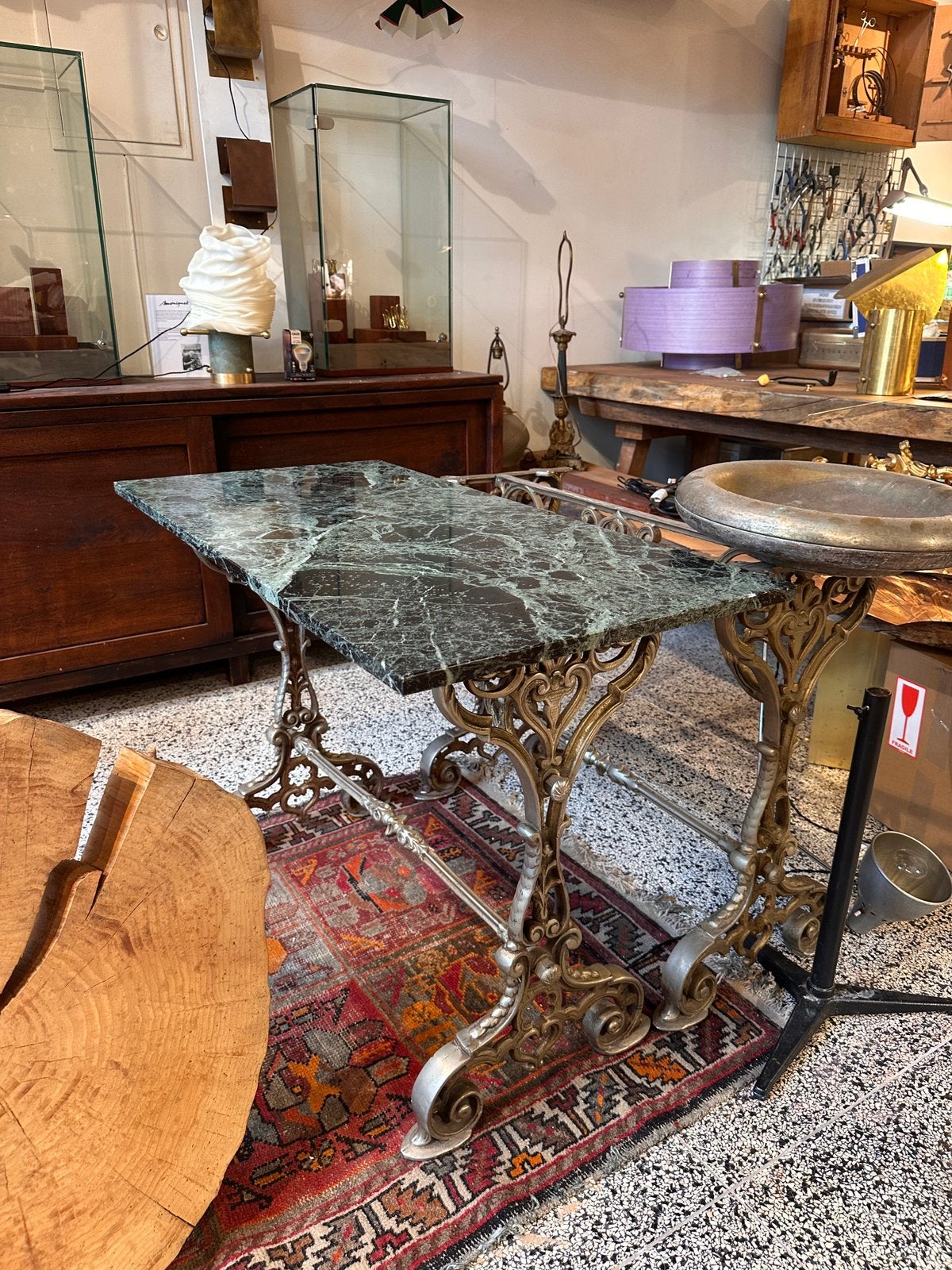 Table de bistrot française ancienne, Antiquités & Art, Enlèvement