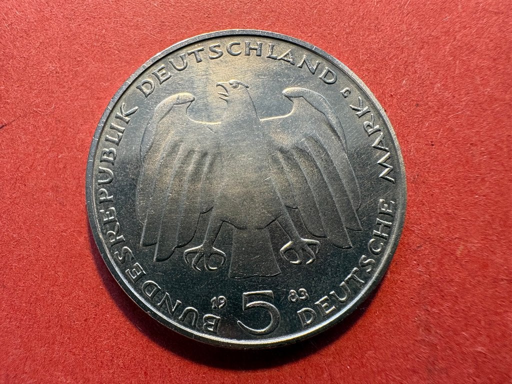 Allemagne - 5 Mark 1983 J - Karl Marx (#330#), Enlèvement ou Envoi, Allemagne, Monnaie en vrac