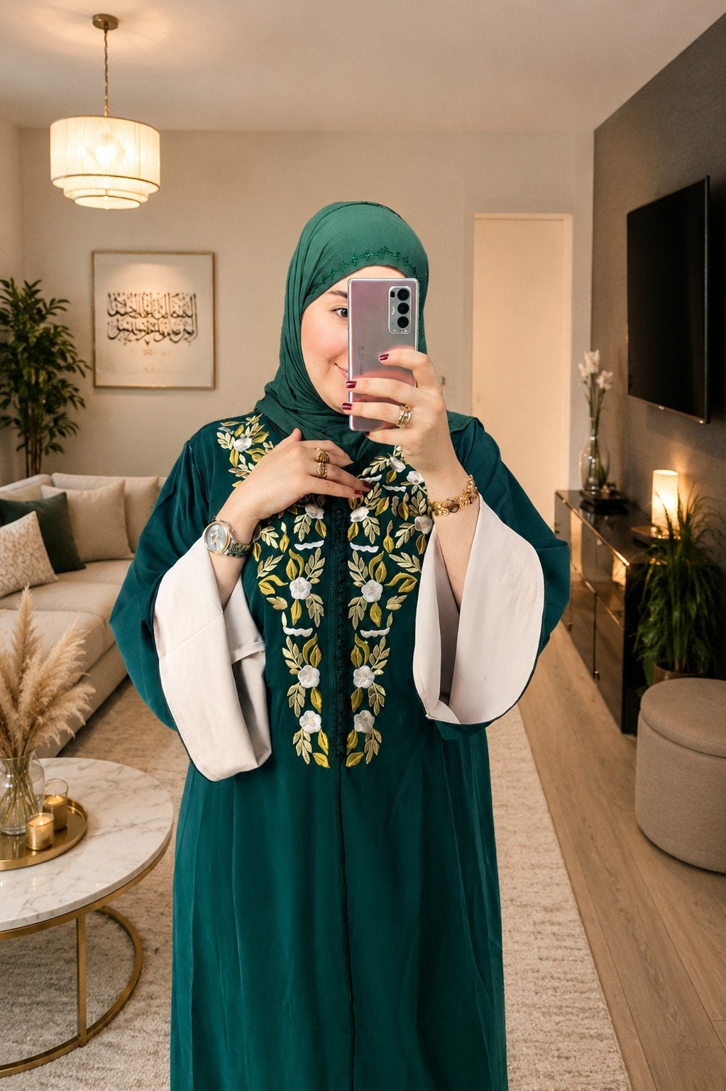 caftan avec tarz Rbati, Vêtements | Femmes, Robes, Neuf, Taille 42/44 (L), Multicolore, Sous le genou