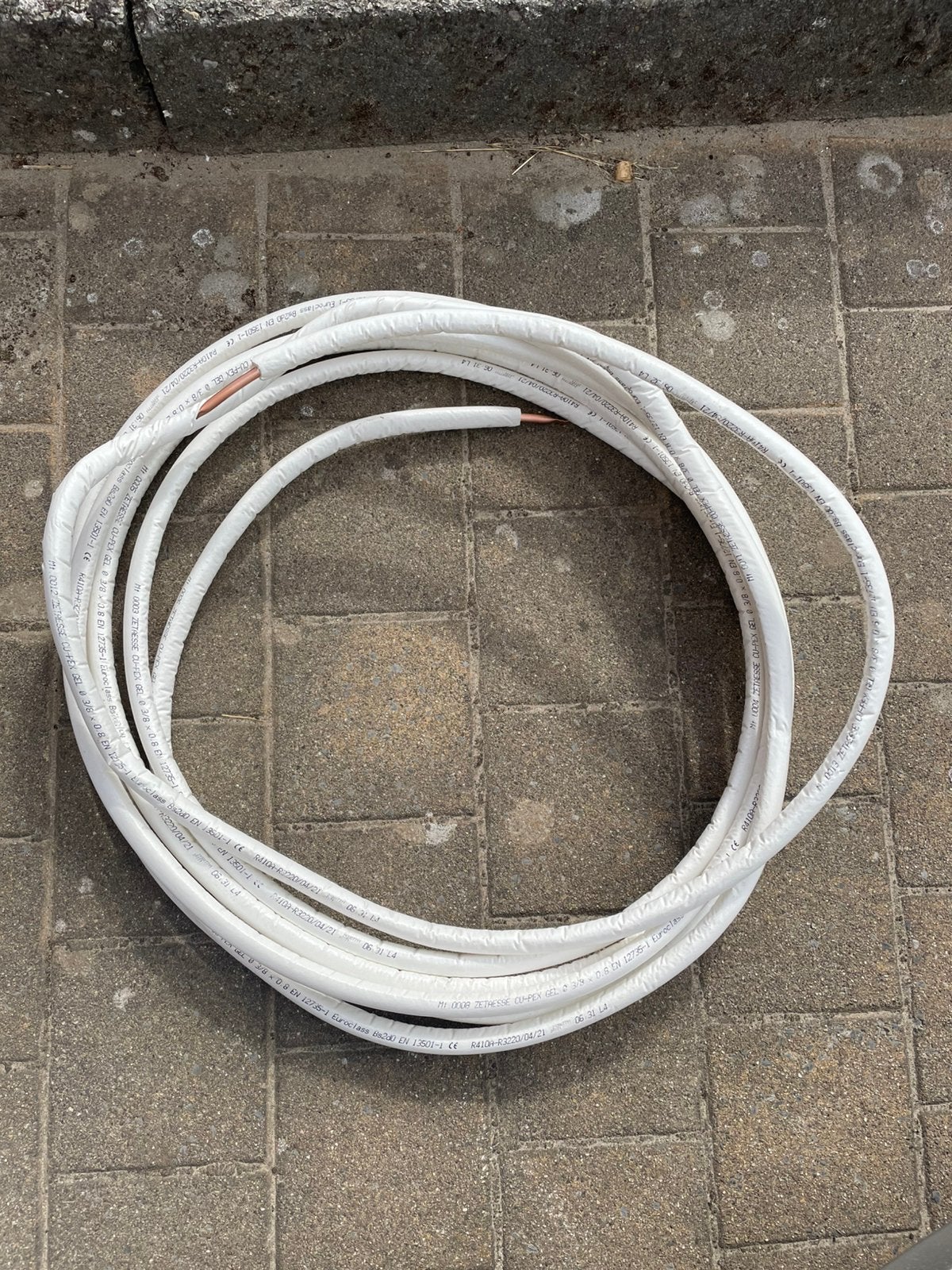 Tuyau de refroidissement en cuivre monoisolé 3/8 (13,2 m), Enlèvement ou Envoi, Neuf