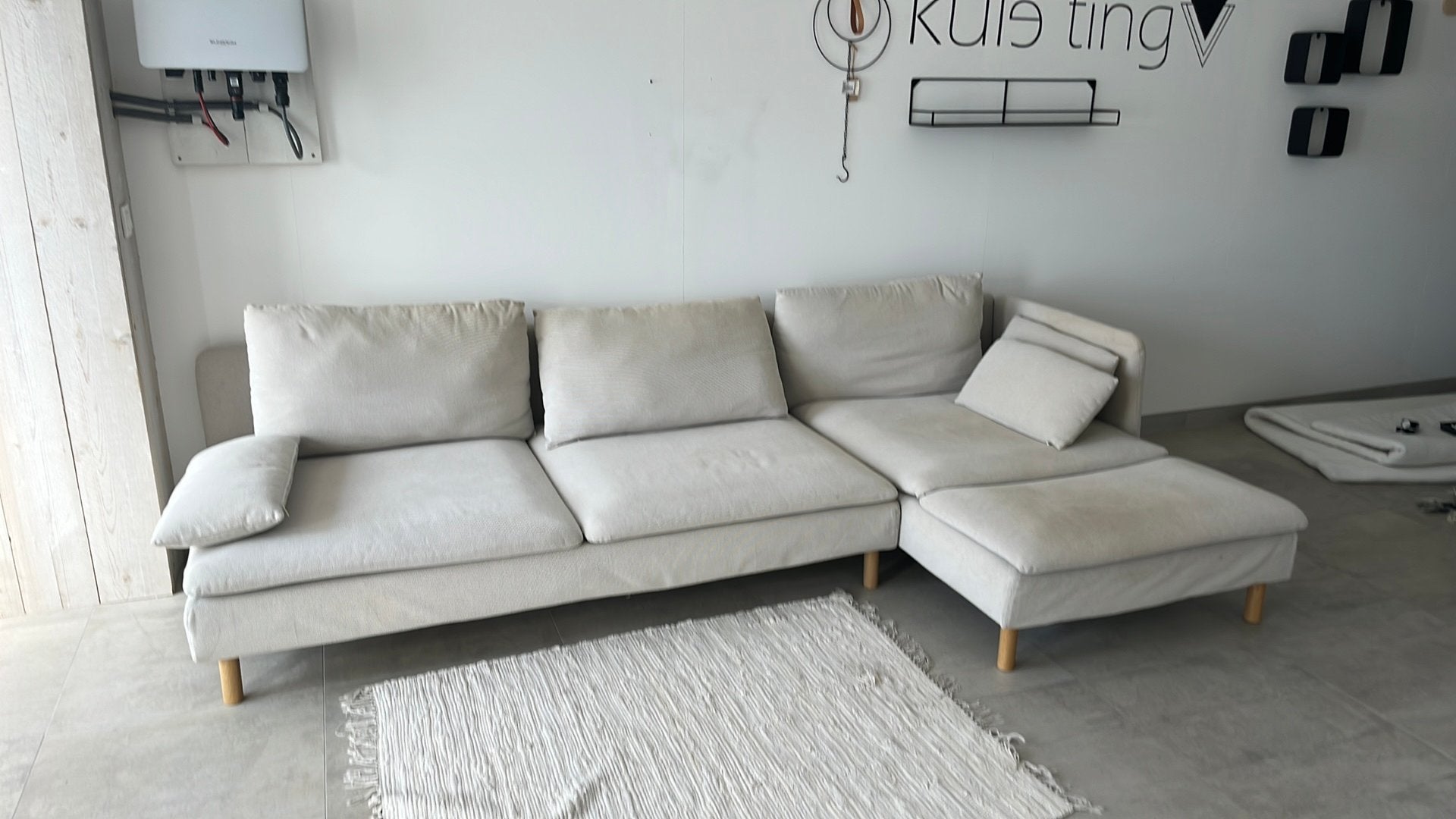 Spacieux 3 places avec chaise longue, Enlèvement, Utilisé