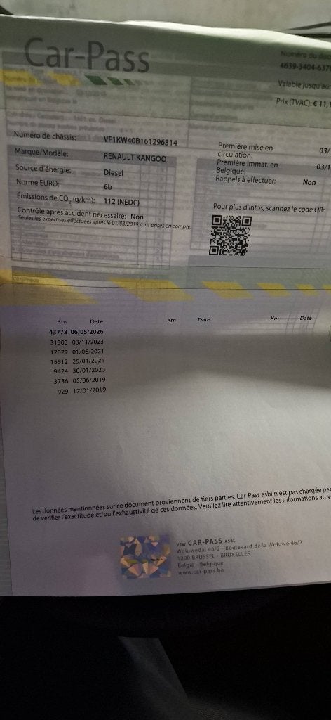 Renault kangoo, Auto's, Voorwielaandrijving, USB, 4 cilinders, Blauw