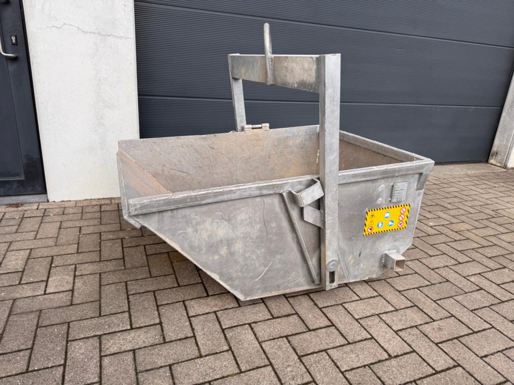 Aluminium stortbak - kipbak - puinbak, Ophalen, Zo goed als nieuw