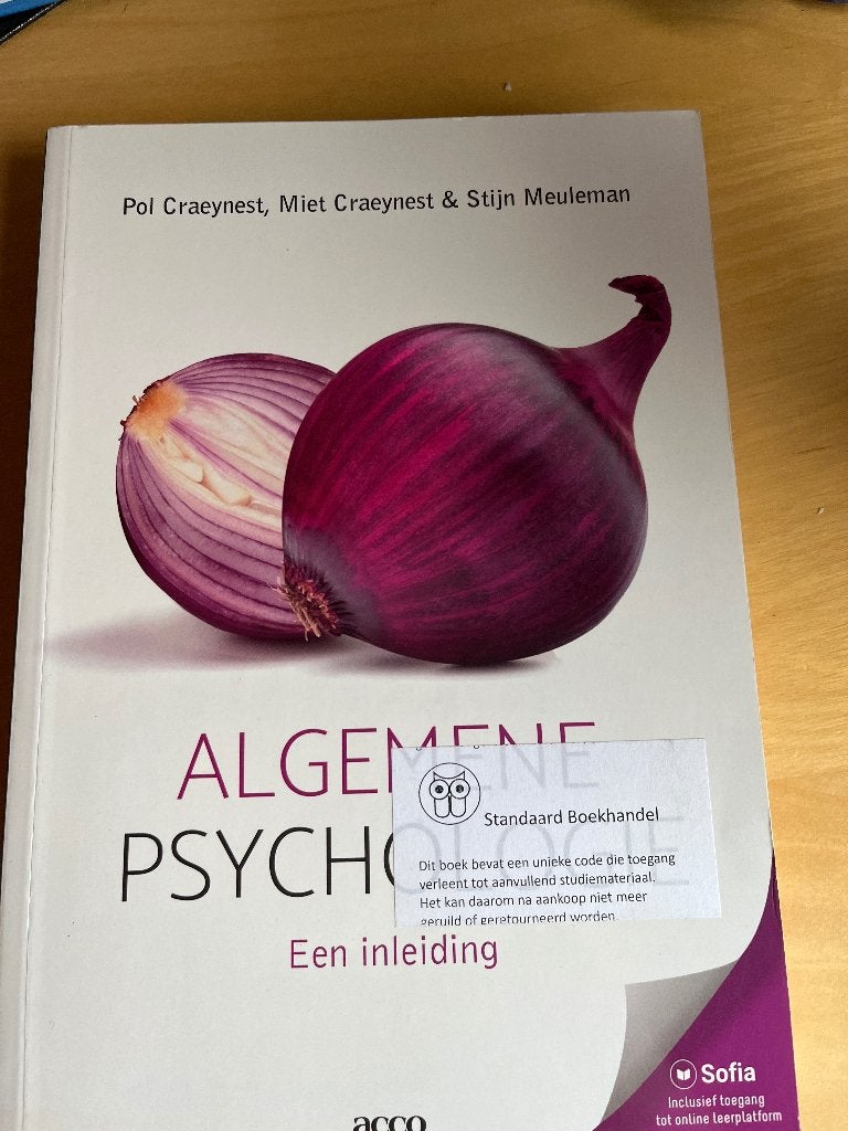 Algemene psychologie, Boeken, Ophalen, Zo goed als nieuw, Hoger Onderwijs, Acco