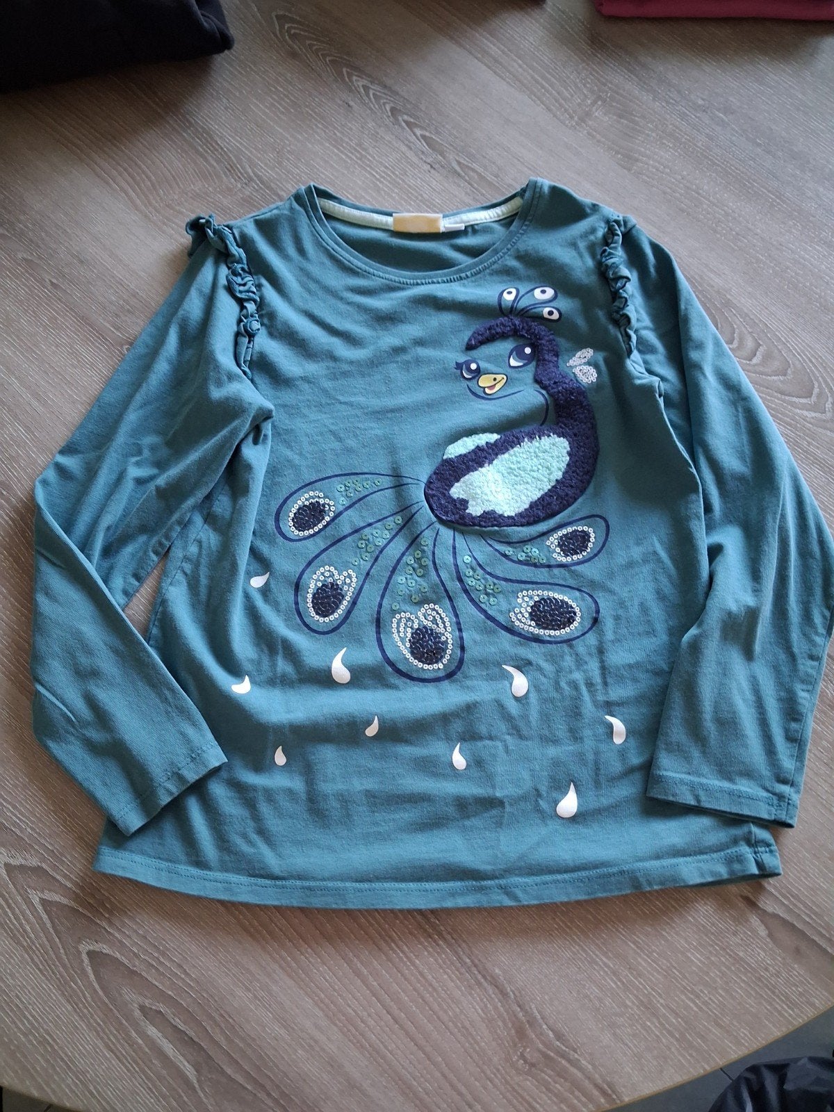 longsleeve 134, Enfants & Bébés, Enlèvement ou Envoi, Utilisé, Fille, Chemise ou À manches longues