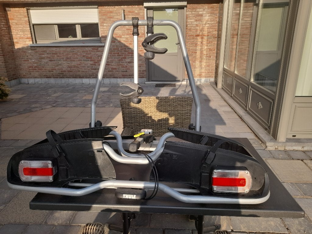 Thule Fietsendrager, Autos : Divers, Porte-vélos, Support d'attelage, 2 vélos, Comme neuf, Enlèvement