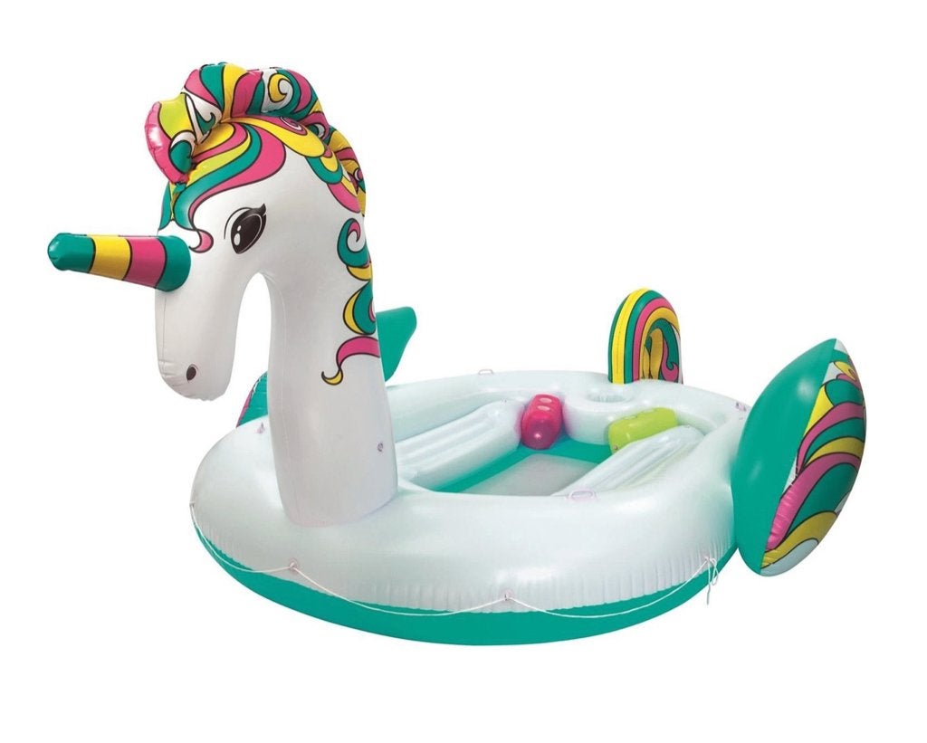 Bestway Eenhoorn XXL opblaas Eiland, Ophalen of Verzenden, Gebruikt