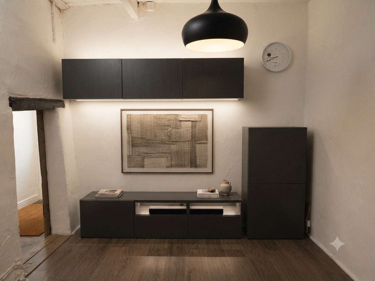ENSEMBLE MEUBLE TV IKEA, Enlèvement, Utilisé