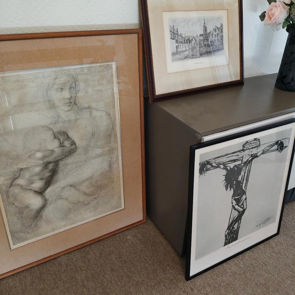 Gravures, Antiek en Kunst, Kunst | Etsen en Gravures, Overige technieken, Religie, Ophalen