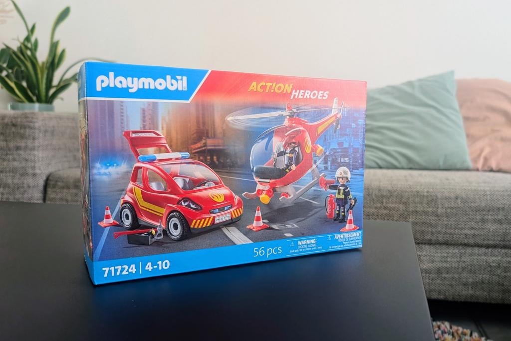 Playmobil 71724 Action Heroes brandweer helicopter (nieuw!), Ophalen of Verzenden